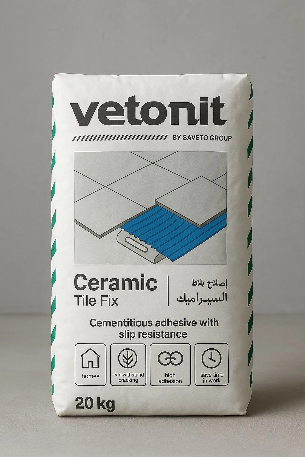 Saveto Bond کی جانب سے فراہم کردہ Vetonit Ceramic Tile Fix بیگ